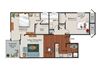 2 Bedrooms and 2 Bathrooms Floor Plans A 2 Bedrooms and 2 Bathrooms Floor Plans A at Water's Edge Apartments, Sunrise, FL